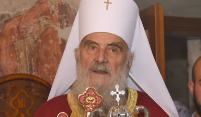 Otkriven spomenik patrijarhu Irineju u Ni&scaron;u, prisustvovao i Porfirije