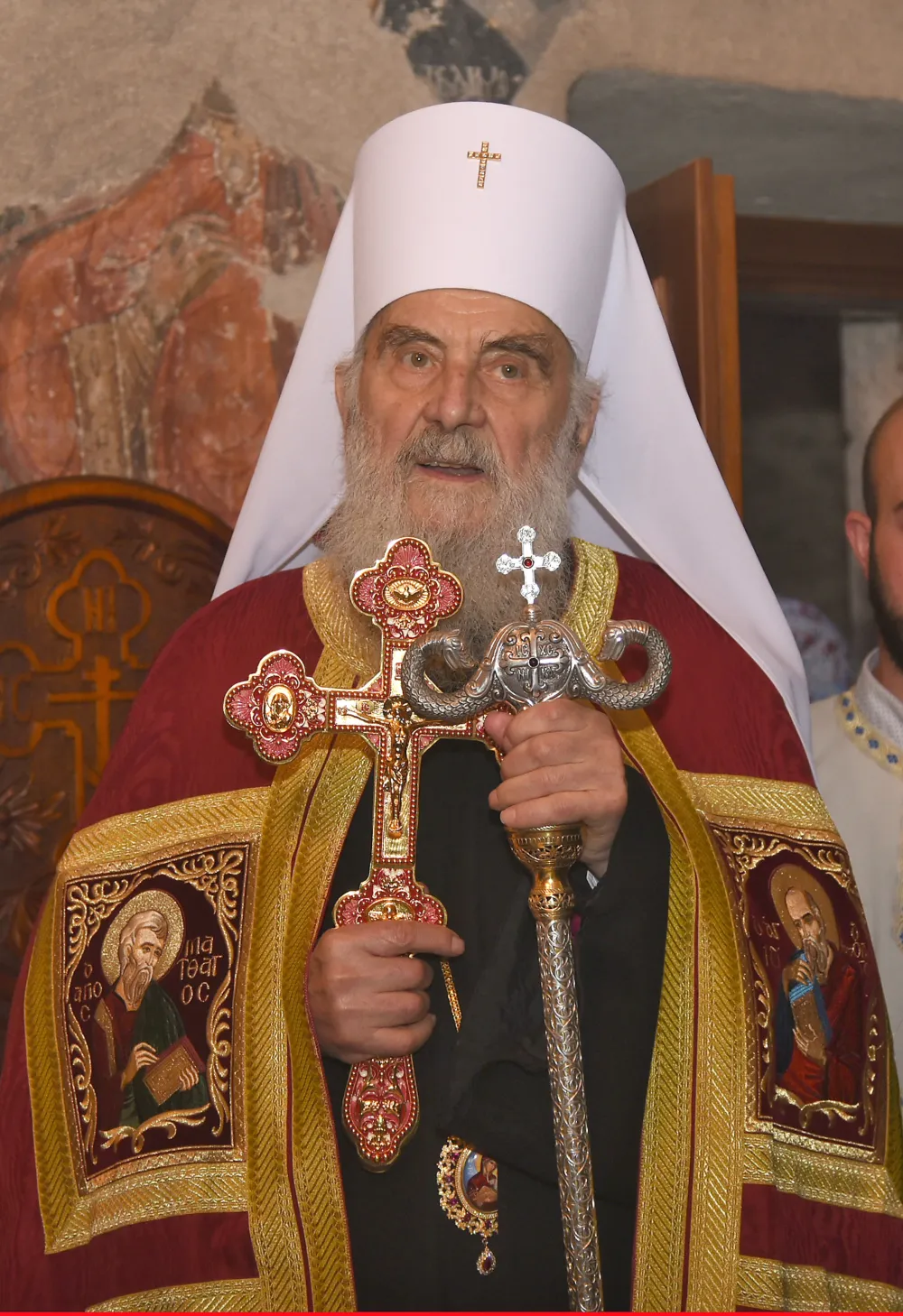 Otkriven spomenik patrijarhu Irineju u Ni&scaron;u, prisustvovao i Porfirije