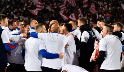 Slavlje fudbalera Crvene zvezde