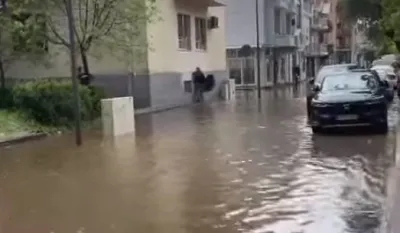 (VIDEO/FOTO) Pljusak i grad u Podgorici: Poplavljena Hercegovačka ulica