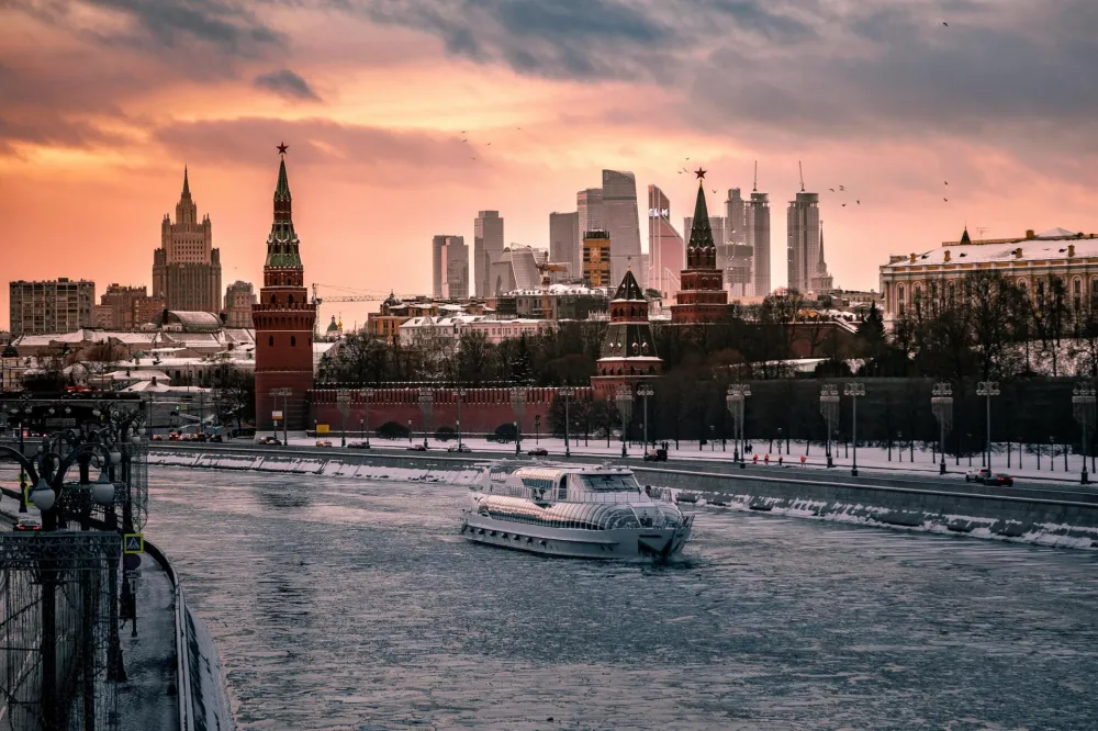 moskva snijeg u moskvi rusija