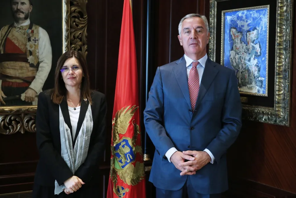 Oana Kristina Popa i Milo Đukanović