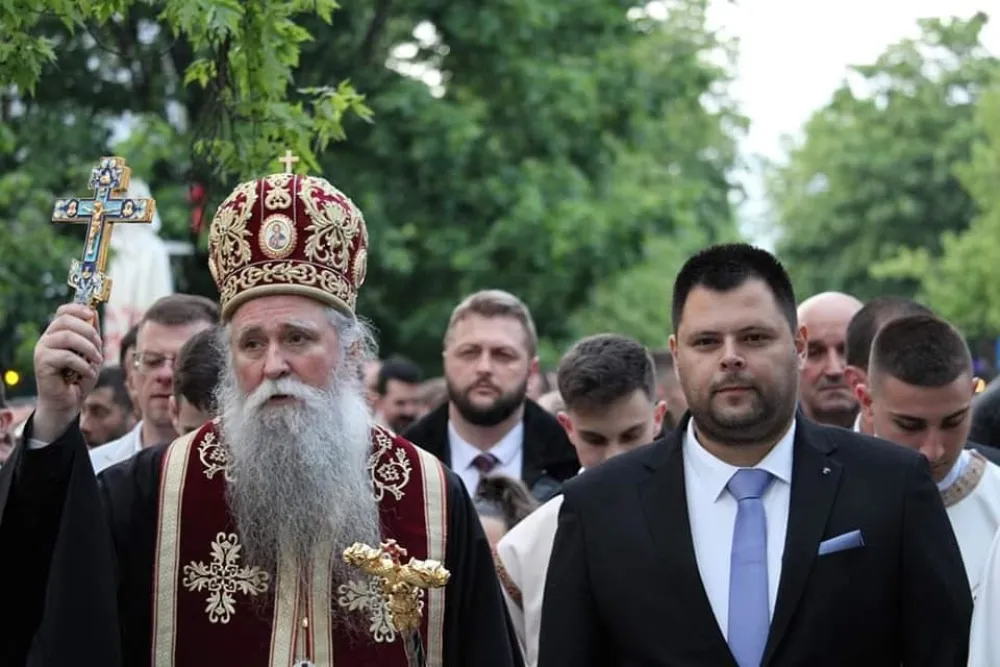 Marko Kovačević i mitropolit Joanikije
