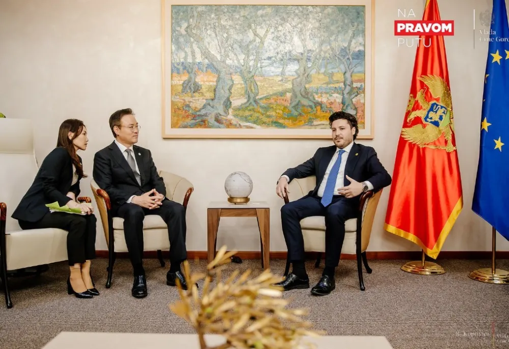 Abazović: Korejska firma započinje biznis u Crnoj Gori