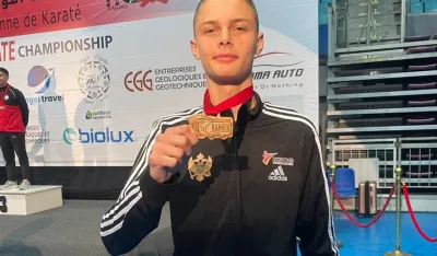 Vojinović sa medaljom
