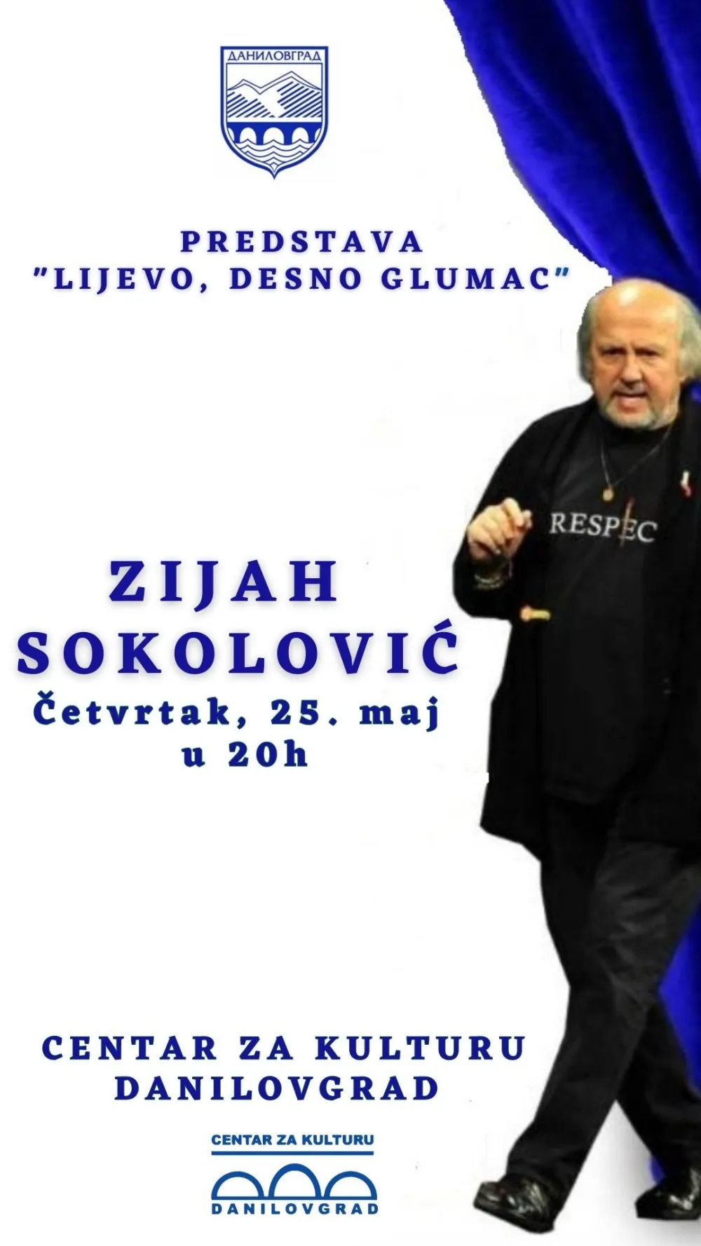 Liјevo, desno, glumac