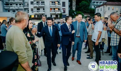 Aleksa Bečić i Dritan Abazović u Herceg Novom