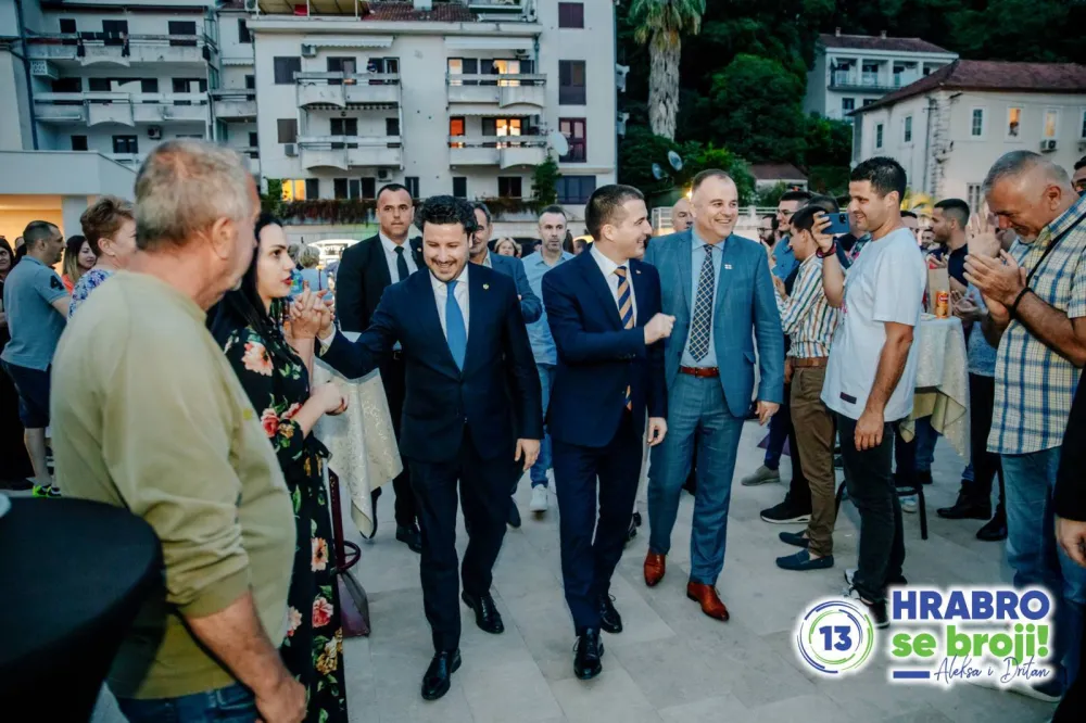 Aleksa Bečić i Dritan Abazović u Herceg Novom