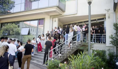 protest ispred ministarstva prosvjete