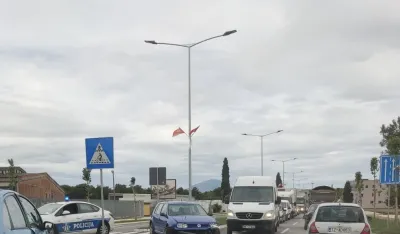 Udes na bulevaru Podgorica - Tuzi