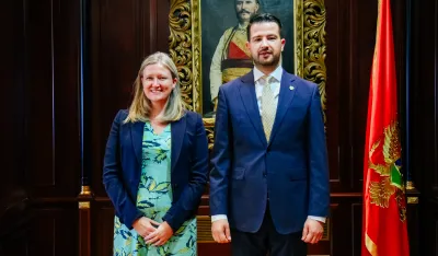 Karen Medoks i Jakov Milatović