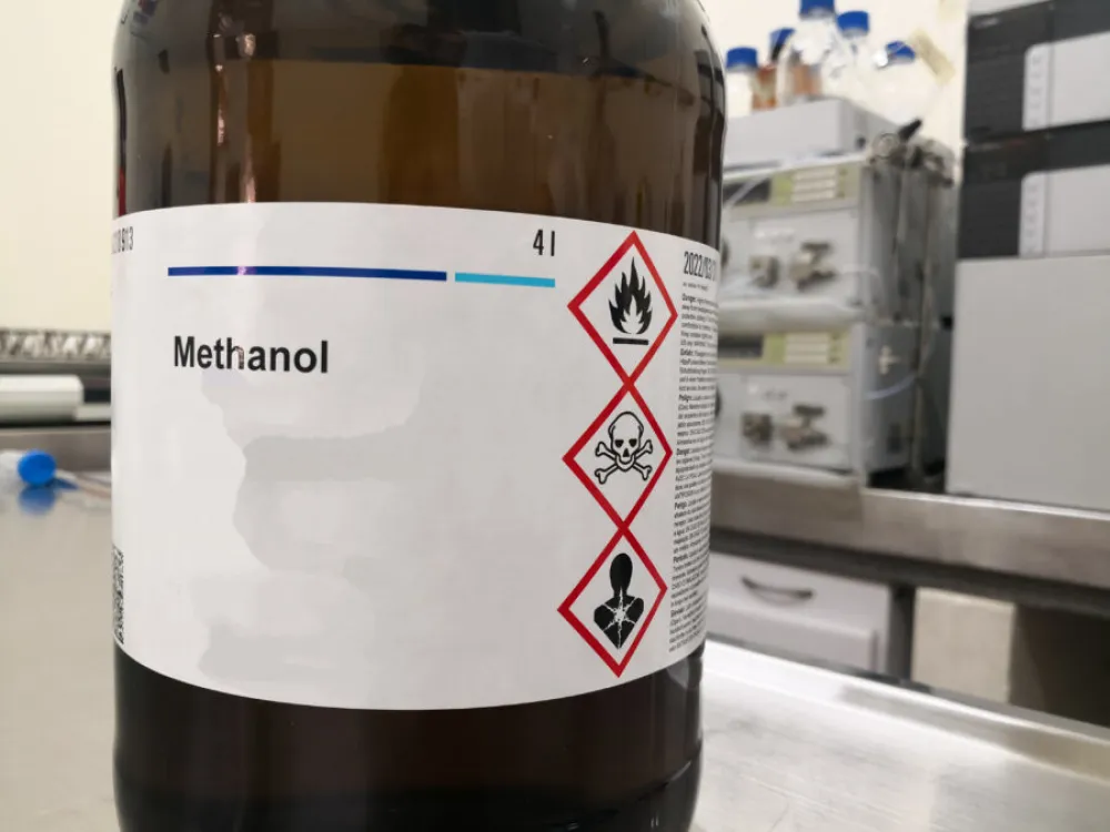 Metanol, ilustracija
