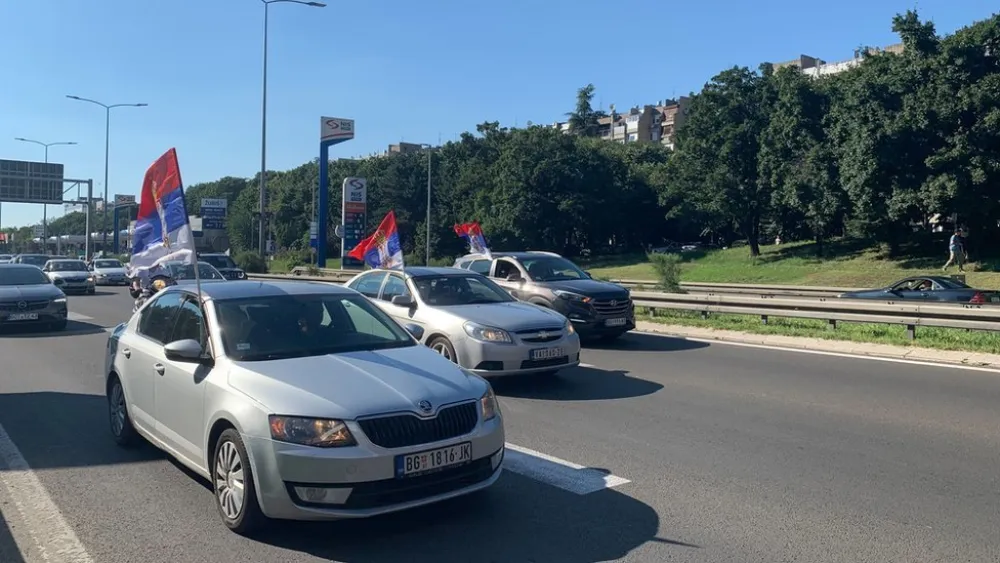 Deveti protest "Srbija protiv nasilja" u Beogradu