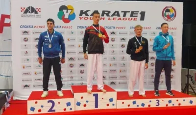Anes Arifaj na najvećoj stepenici pobjedničkog postolja