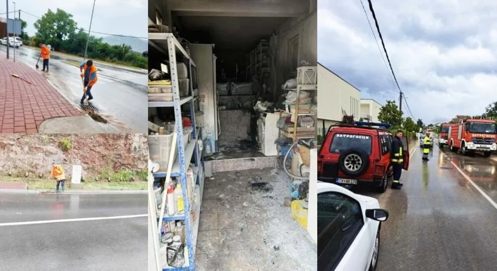 Obilne padavine pričinile probleme na područјu Herceg Novog i Tivta: Voda prodrla u obјekte, grom udario u kuću