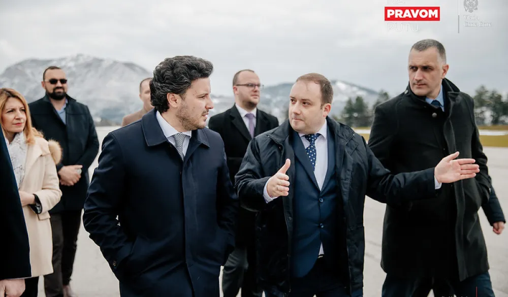 premijer dritan abazovic i majk stajnmiler