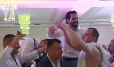 Vukas Radonjić na veselju