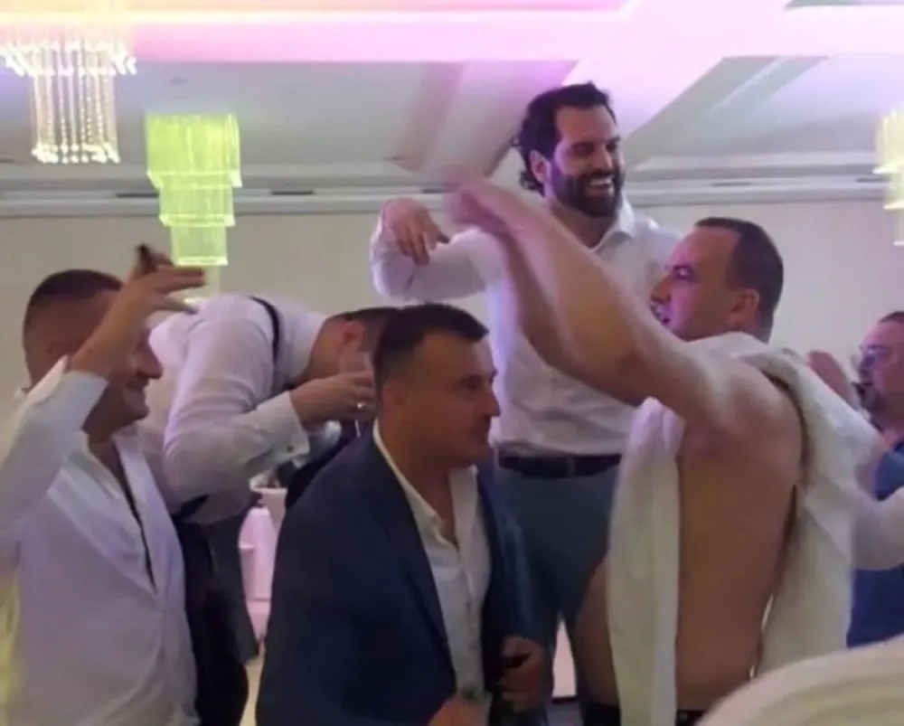 Vukas Radonjić na veselju