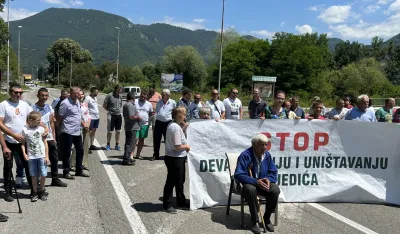 Mje&scaron;tani Bijedića i okolnih sela traže raskid ugovora za izgradnju kamenoloma i da se uključi SDT
