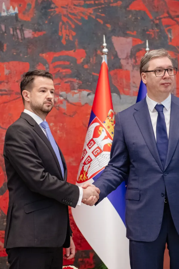 Jakov Milatović i Aleksandar Vučić