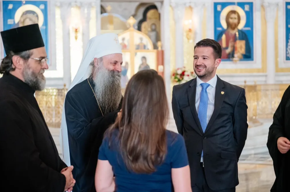 Milatović sa patrijarhom