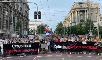 Протести у Београду
