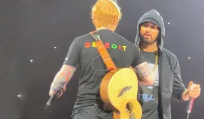 Eminem i Ed &Scaron;iran na koncertu u Detroitu