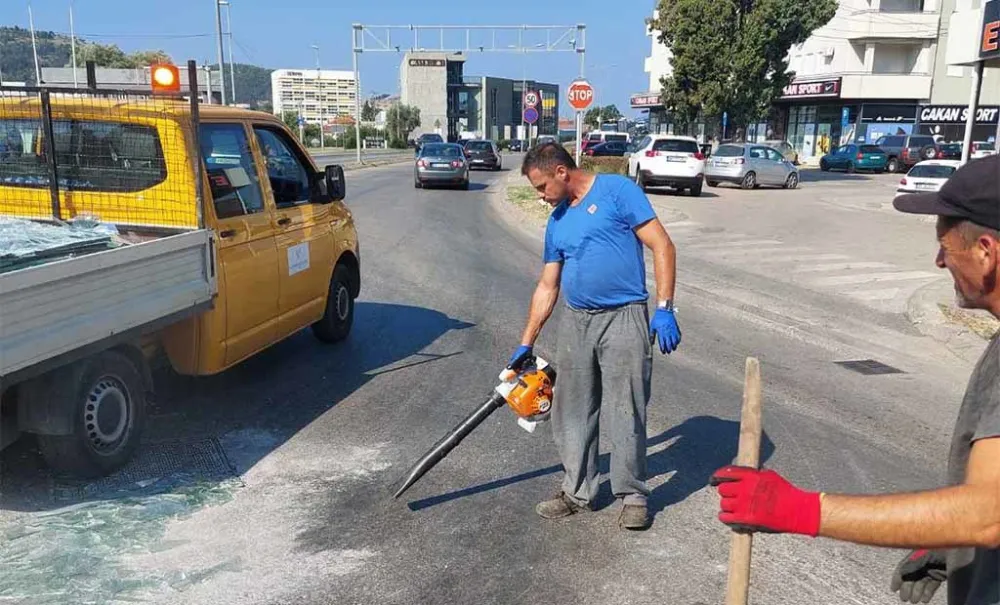 Prosuto staklo na kružnom toku oči&scaron;ćeno u najkraćem roku