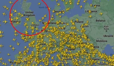 Foto: Printscreen/Flightradar<br>