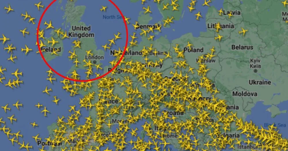Foto: Printscreen/Flightradar<br>