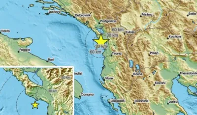 Zemljotres u Jadranskom moru, osjetio se i u Crnoj Gori