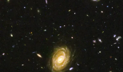 Mesto: SVEMIR<br>Datum: 28.09.2005<br>Dogadjaj: NASA satelitski snimak galaksije "Big Baby". Snimak je samo mali deo snimka koji je naccinjen teleskopm Habl<br>Licnosti: <br>