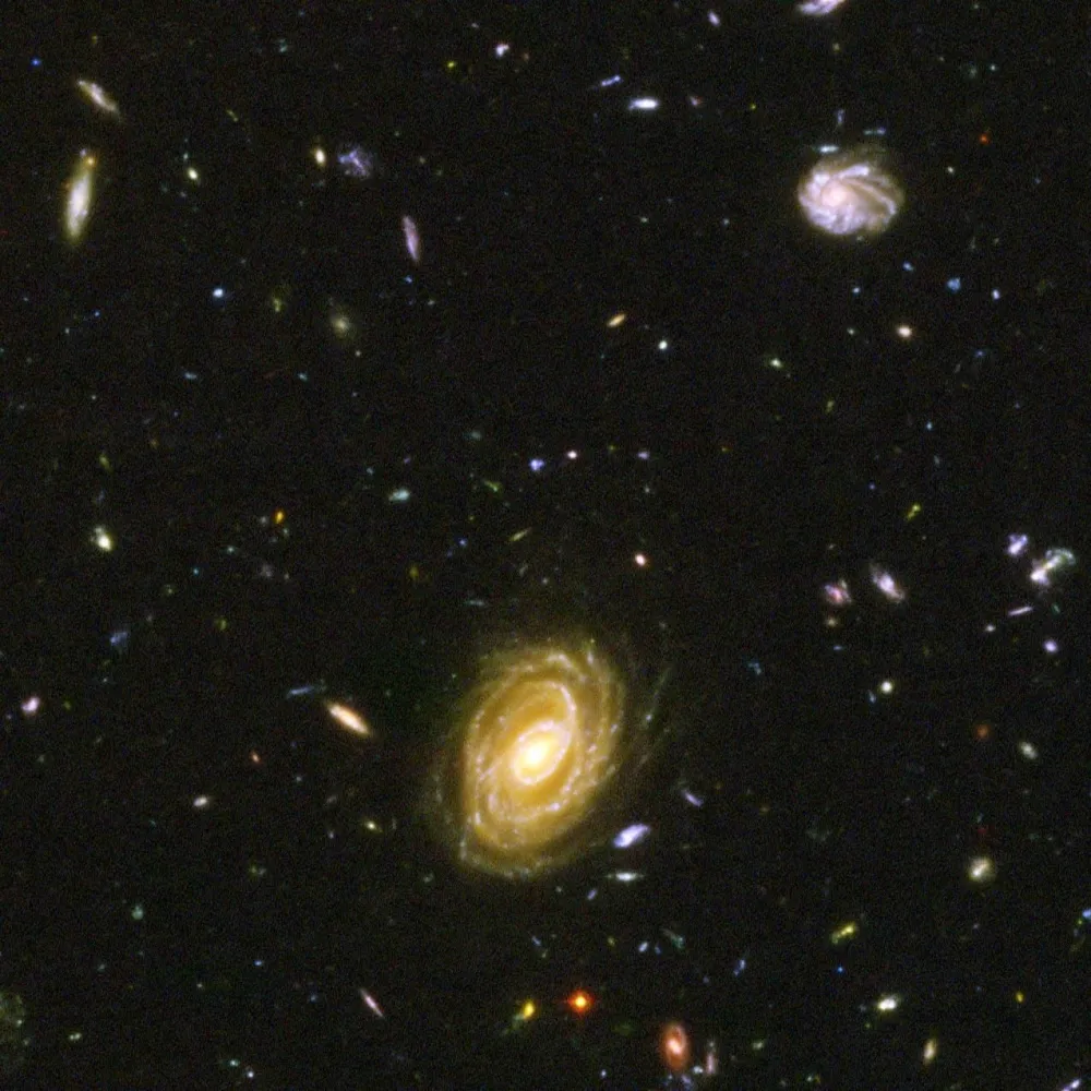 Mesto: SVEMIR<br>Datum: 28.09.2005<br>Dogadjaj: NASA satelitski snimak galaksije "Big Baby". Snimak je samo mali deo snimka koji je naccinjen teleskopm Habl<br>Licnosti: <br>