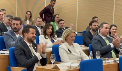 Sjednica Glavnog Grada, Jakov Milatović i Injac Olivera