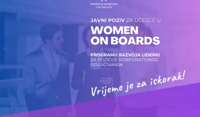 Investiciono-razvojni fond predstavlja program "Women on Boards"