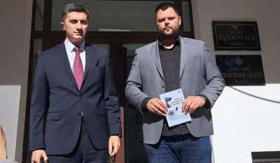 Marko Kovačević i advokat Sava Kostić