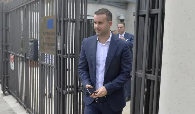 Milojko Spajic na sastanku u kancelariji EU, Milojko Spajic, kancelarija EU, Sastanak Spajica i diplomata EU