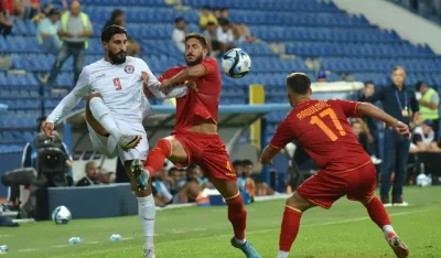 Vukčević na meču sa Libanom