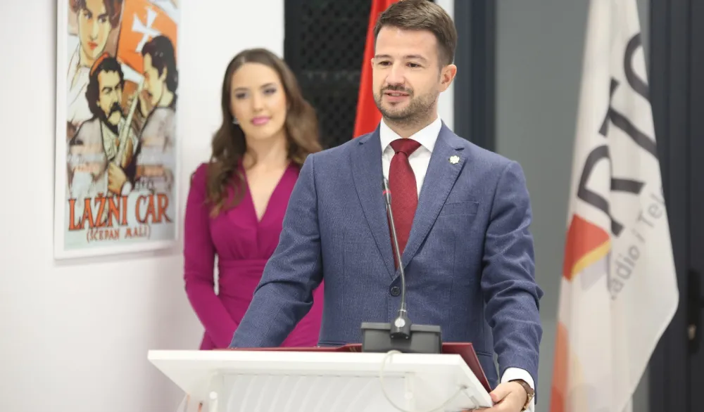 Milatović na promociji spotova himne Crne Gore i EU i otvaranja galerije RTCG