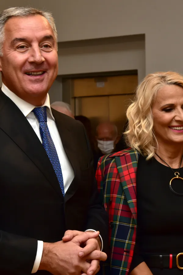 Milo Djukanovic i Lidija Djukanovic