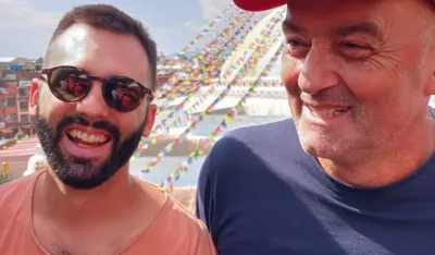 Marko i Marjan pre odlaska na put