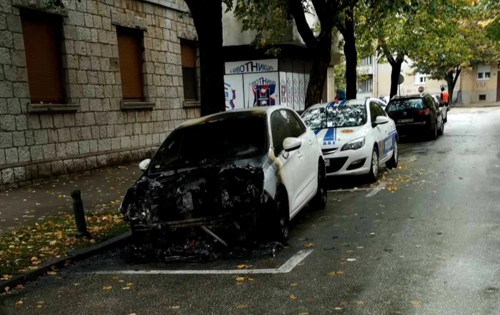 Zapaljen automobil u Nik&scaron;iću