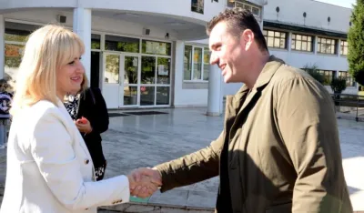 Borovinić Bojović posjetila O&Scaron; "&Scaron;tampar Makarije"