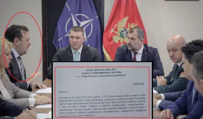 Sa nedavnog preuzimanja dužnosti novog ministra/Perović (crveni krug) Foto: MO/PRESS<br>