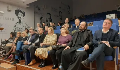 Neki od učesnika n aučnog skupa danas u podgoričkoj NB "Radosav Ljumović"