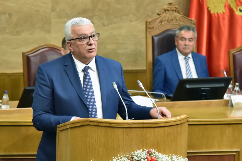 Andrija Mandic, 44 Vlada Crne Gore, Vlada Crne Gore, Izbor 44 Vlade Crne Gore,premijer,mandatar, Skupstina Crne Gore 28 saziv, Sjednica Skupstine Crne Gore 28 saziva, Sjednica Skupstine Crne Gore, Nastavak sjednice Skupstine Crne Gore 28 saziva, Konstituisanje 28 saziva Skupstine Crne Gore