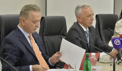 Konferencija za novinare povodom Izvje&scaron;taja DRI o reviziji Predloga zakona o zavr&scaron;nom racunu budžeta Crne Gore za 2021. godinu, Nikola N Kovacevic, senator Nikola N Kovacevic