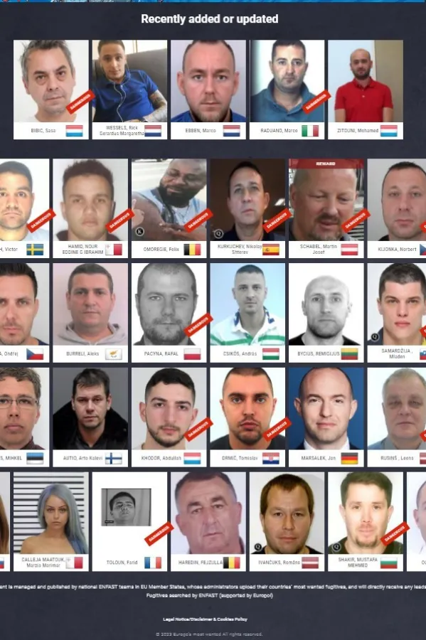 Europol: Pomozite u pronalaženju i hap&scaron;enju najtraženijih kriminalaca