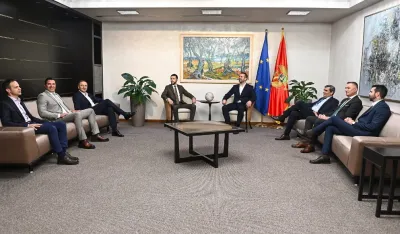 foto: vlada cg - spajić sa opozicijom