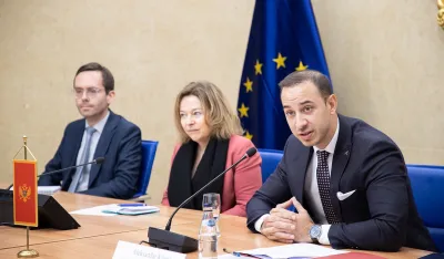 Aleksandar Klarić sa&nbsp;ambasadorkom Francuske u Crnoj Gori An Mari Maske